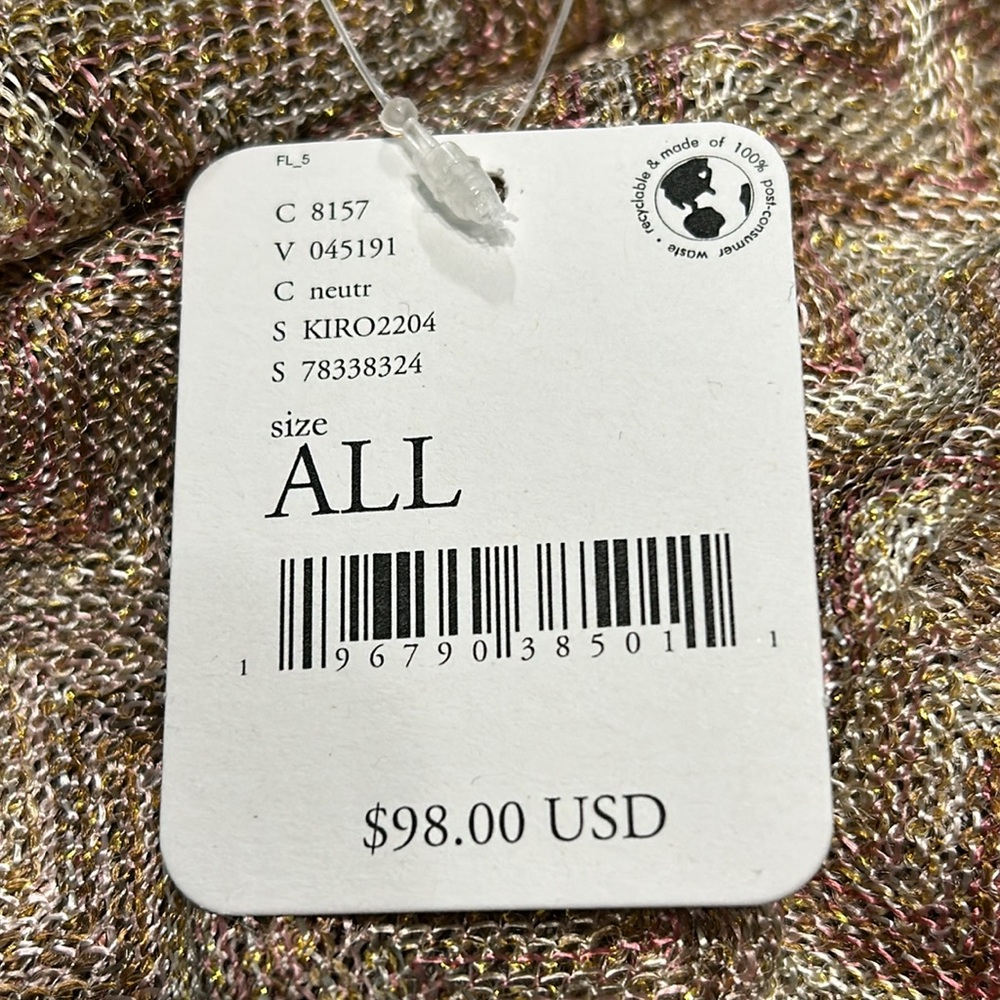Free People Cairo Shimmer kimono - one Size - New 🛍️ - Picture 9 of 9